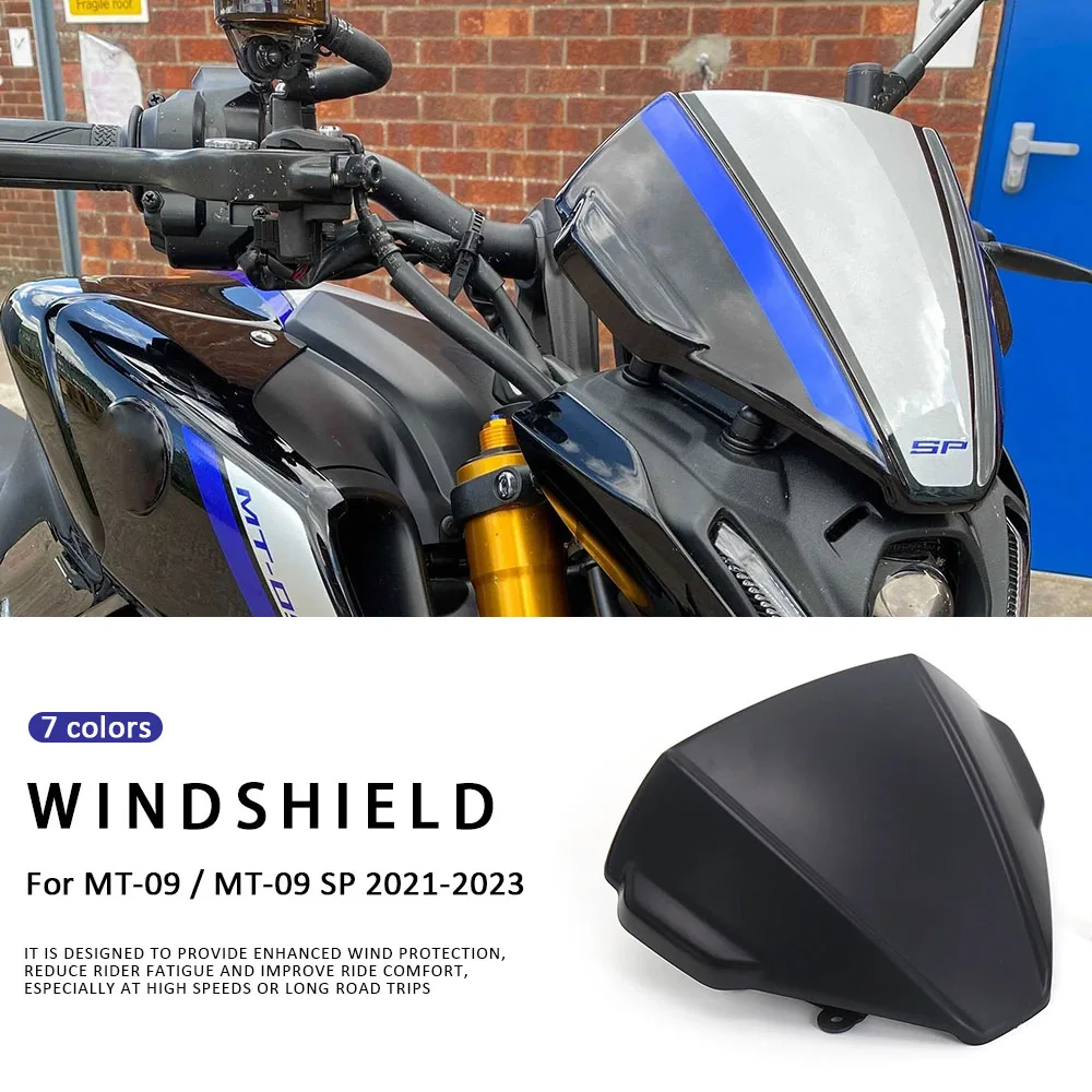 

Windshield MT09 2021 2022 2023 Motorcycle Windscreen Wind Deflector Motorcycle Accessories For Yamaha MT-09 SP MT 09