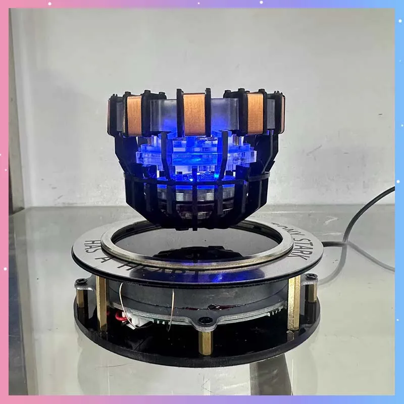 

Iron Man MK1 Arc Reactor Action Figure With LED Light Magnetic Levitation Reactor Alloy Modle Toy Desktop Decor Collection Gift