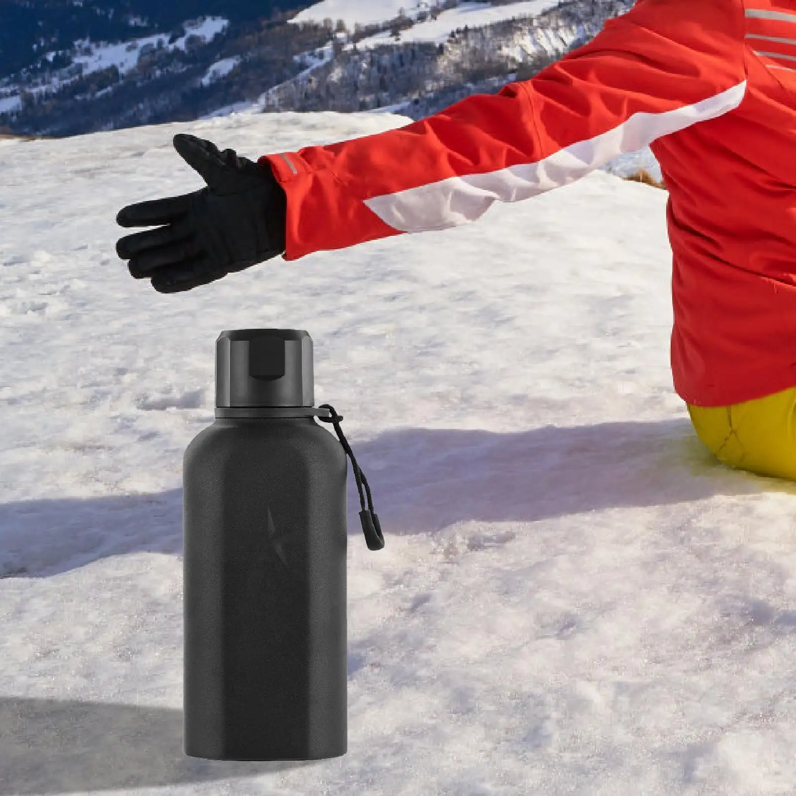 Insulated Water Bottle Sports Water Bottle Thermal Water Cup Mug Drinking Bottle for Running Outdoor Camping Fishing Cycling