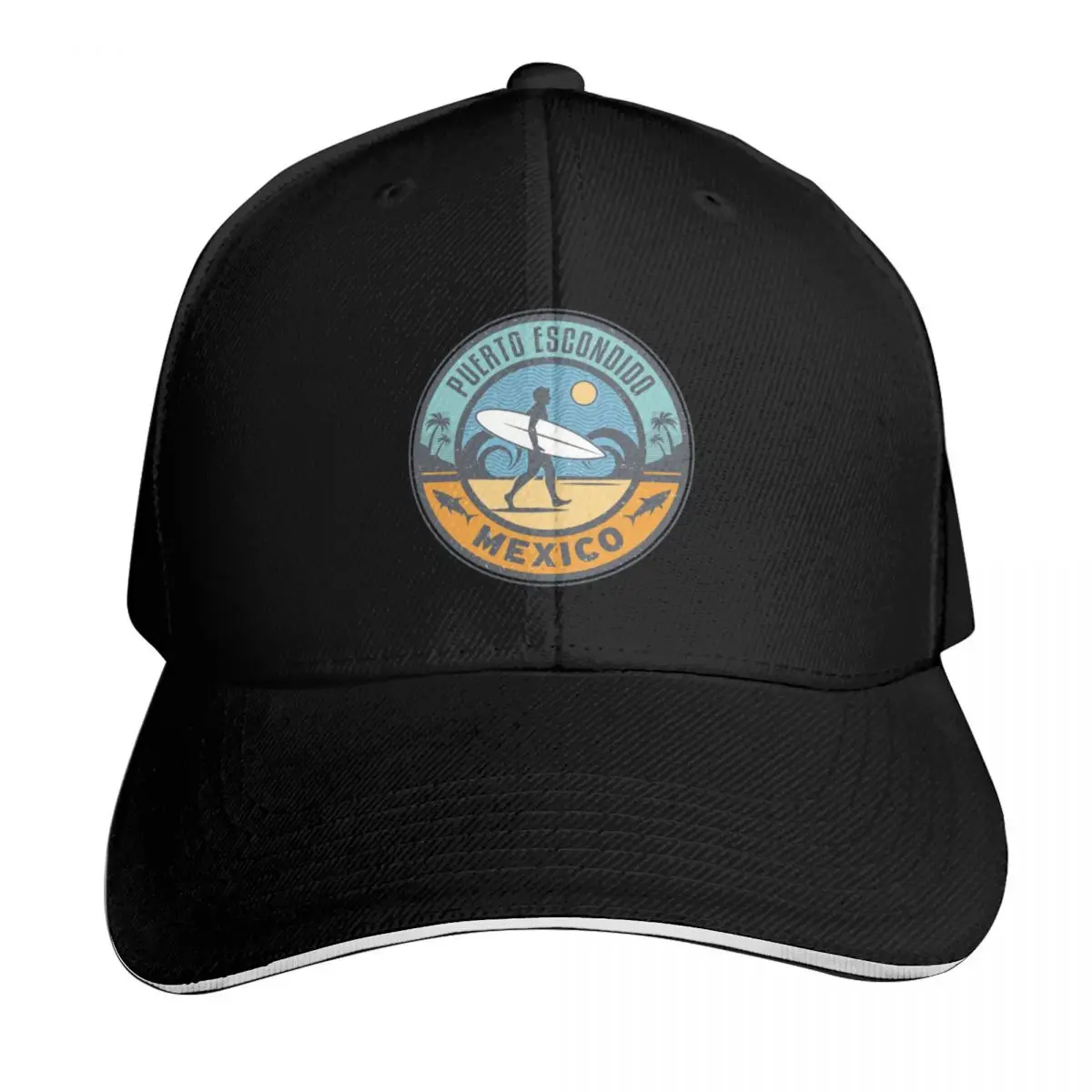 Puerto Escondido, Mexico Baseball Cap Sun Protection UPF 50+ Breathable Mesh Back Adjustable Buckle Closure