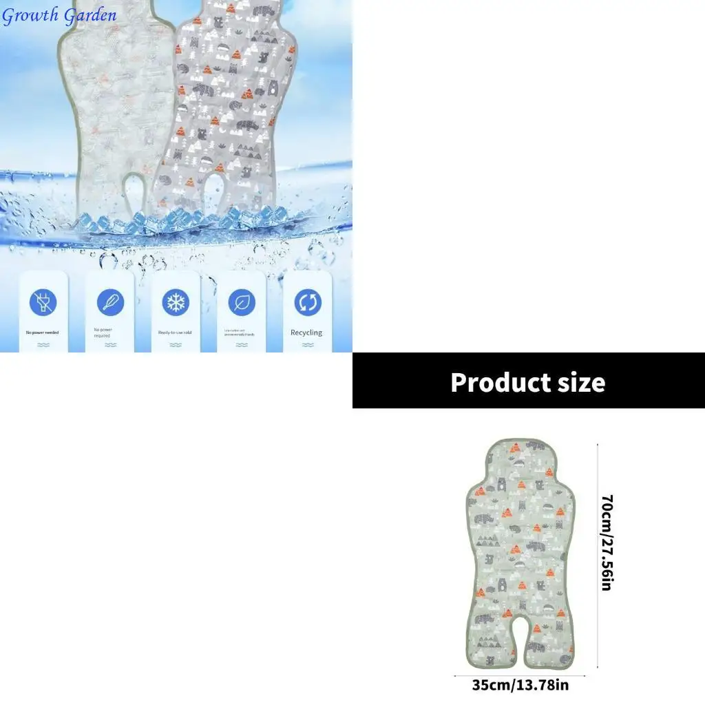 

Infant Strollers Cooling Pad with Quick Installation Breathable Baby Car Pad for High Chairs & Car Seats in Summer E65D