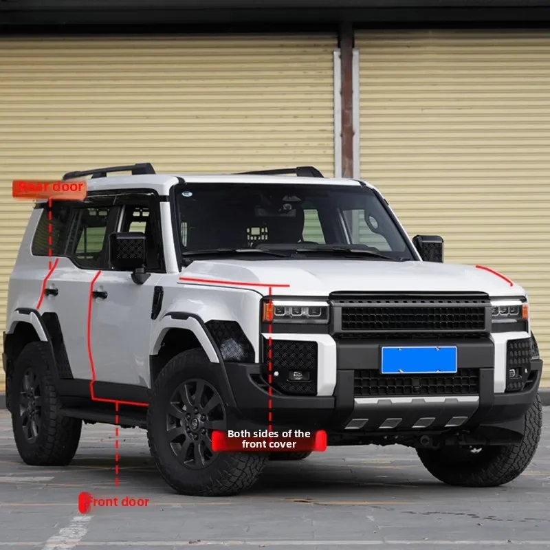 LIEI For Toyota Land Cruiser LC250 2024 2025 Car Door Sealing Strips Sound Insulation Front Engine Hood Noise Reduction Seal Str