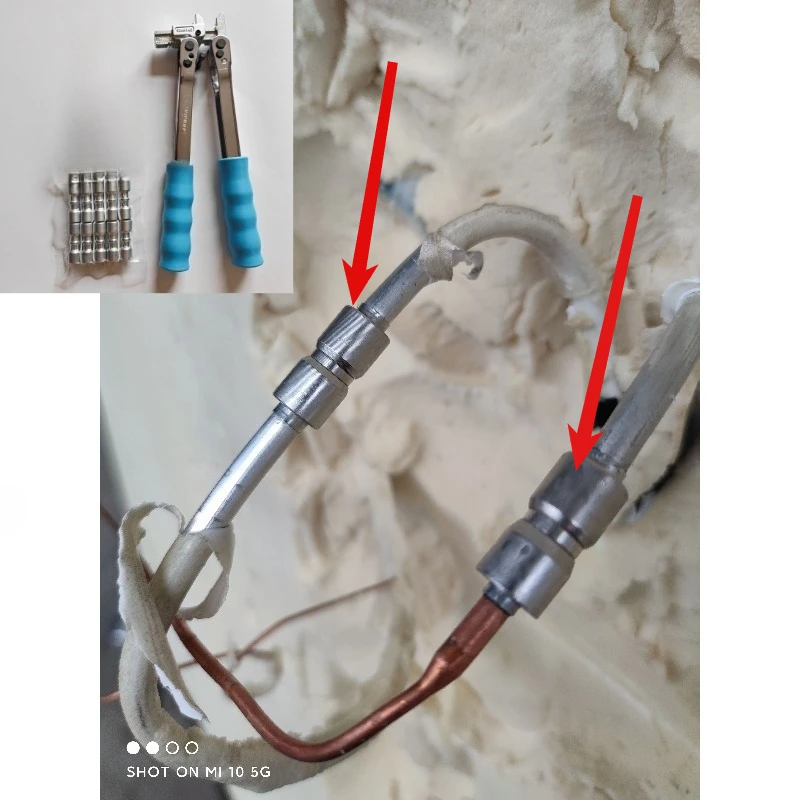 Refrigerator Repair Welding-Free Tool Set Nested Loops   Frk Press Plier with 10 20 30 40PCS Ringrefrigerated and Frozen
