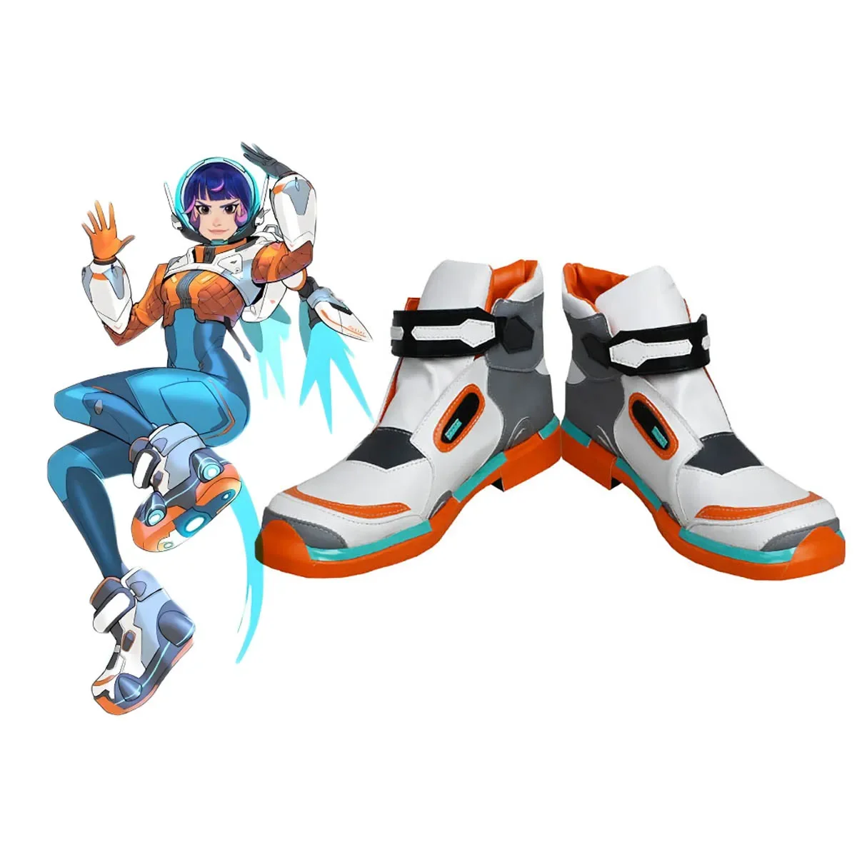 

Сапоги для косплея OVERWATCH 2 Juno, кожа на заказ, доступный размер унисекс
