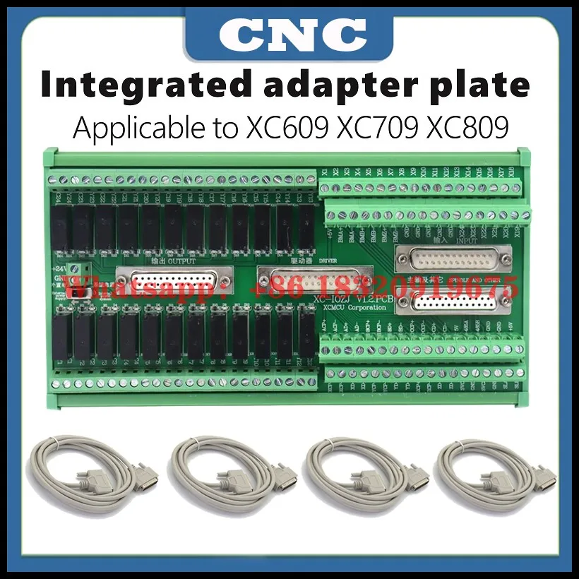 

Integrated Adapter Board Io Board With 4pcs Db25 Parallel Port Cable For Xc609m Xc709m Xc809m Xc609d Xc709d Xc809d Xc609t Xc809t