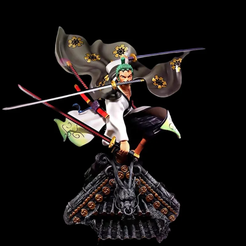 

Anime One Piece Gk Roronoa Zoro Kimono Santōryū Creative Action Figures Model Toy Collectible Desktop Ornaments Kids Xmas Gifts