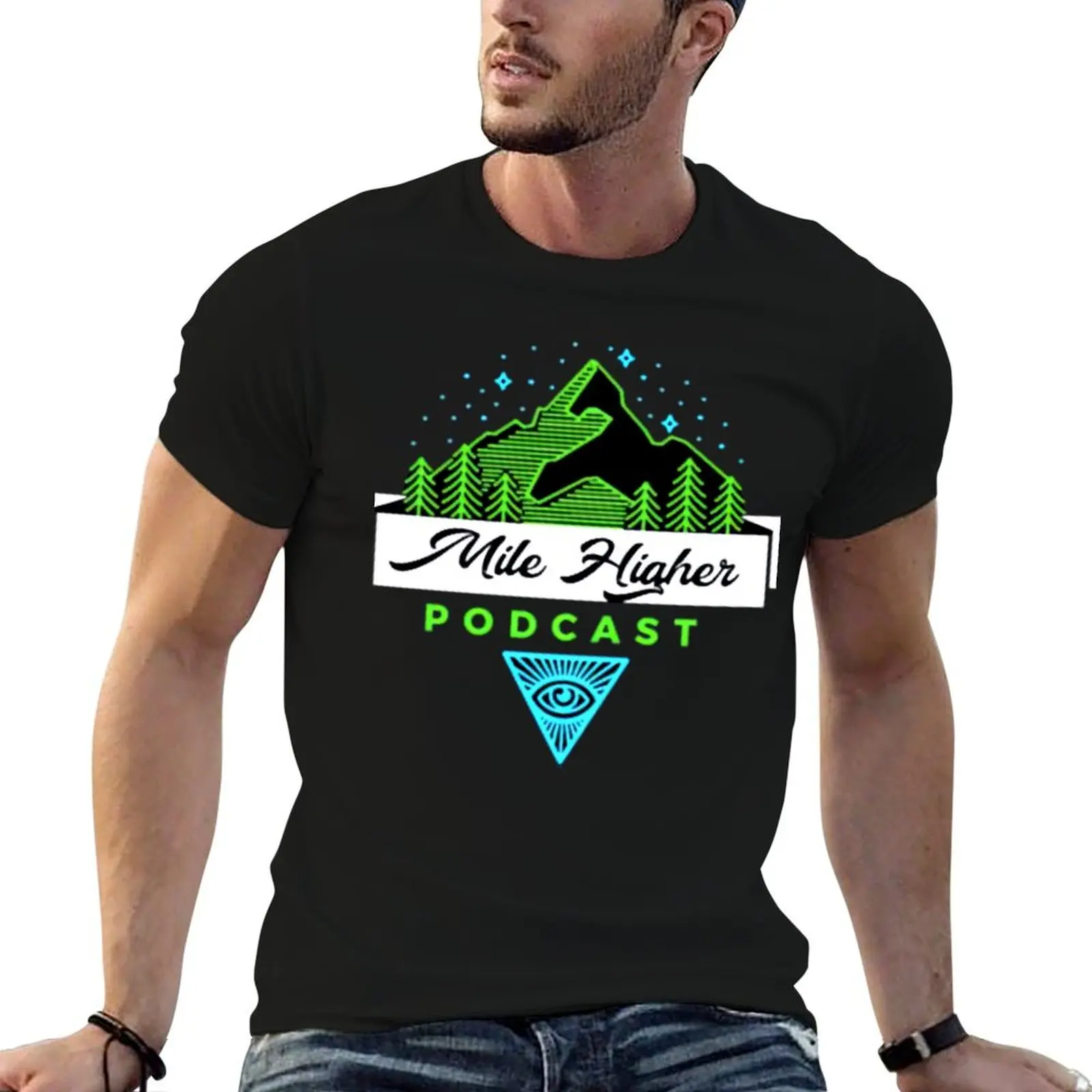 Camiseta Kendall Rae Mile Higher para hombre, camiseta de algodón 100%, camiseta de verano para hombre, camisetas para hombre