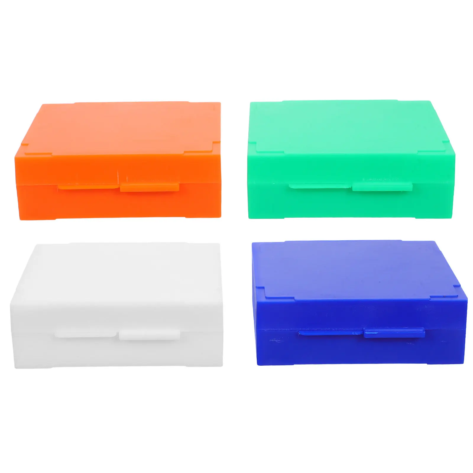 4Pcs Microscope Slide Holder Plastic Storage Box Laboratory Slide Organizer Specimen Storage Container 25 Slots 3.73x3.14x1.18in