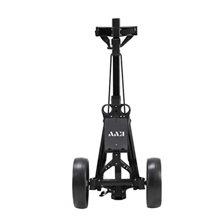 

2-Wheel Aluminum Frame Golf Push Cart for Golfers with Lightweight Design and Durable Build in Black