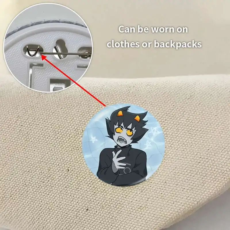 Little Karkat Badge Brooch anchor Peripherals Pin Anime Accessories Lapel Cosplay Pupil Cartoon Peripheral Hat Decoration