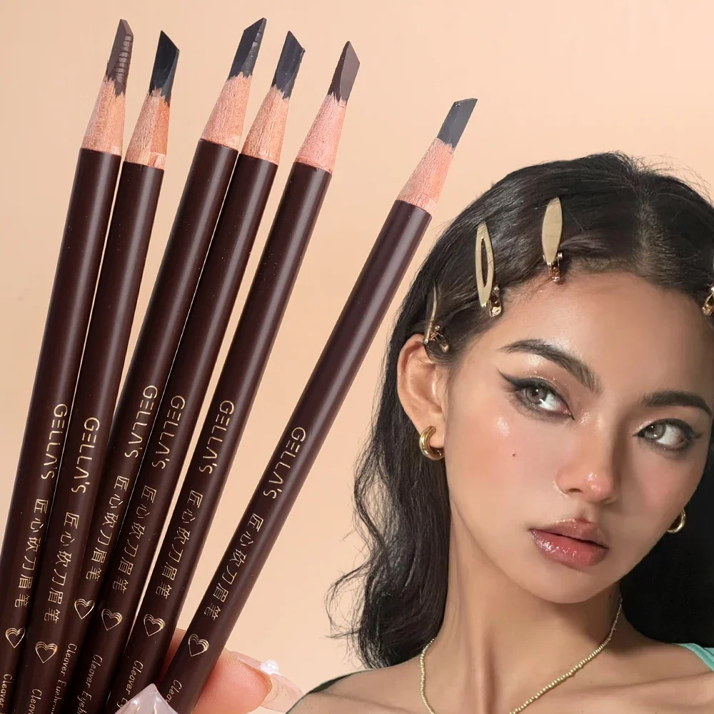 Professional Eyebrow Pencil Makeup Eyebrow Tattoo Enhancer Cosmetics Waterproof Lasting Permanent Eyebrow Tint Pen Female Makeup