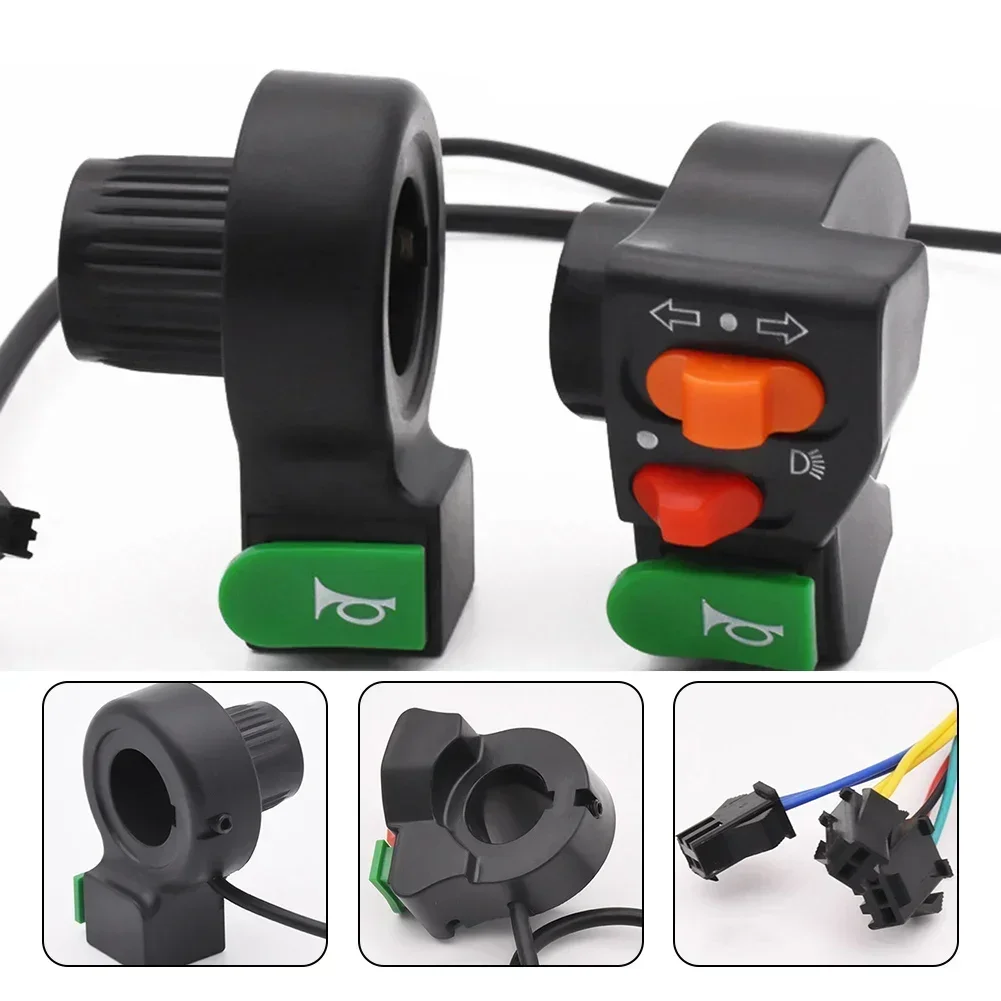 3 In1 Ebike Scooter Handlebar Switch E-Bike Scooter Button Turn Signal Light Horn Combination Switch Motorcycle Accessories