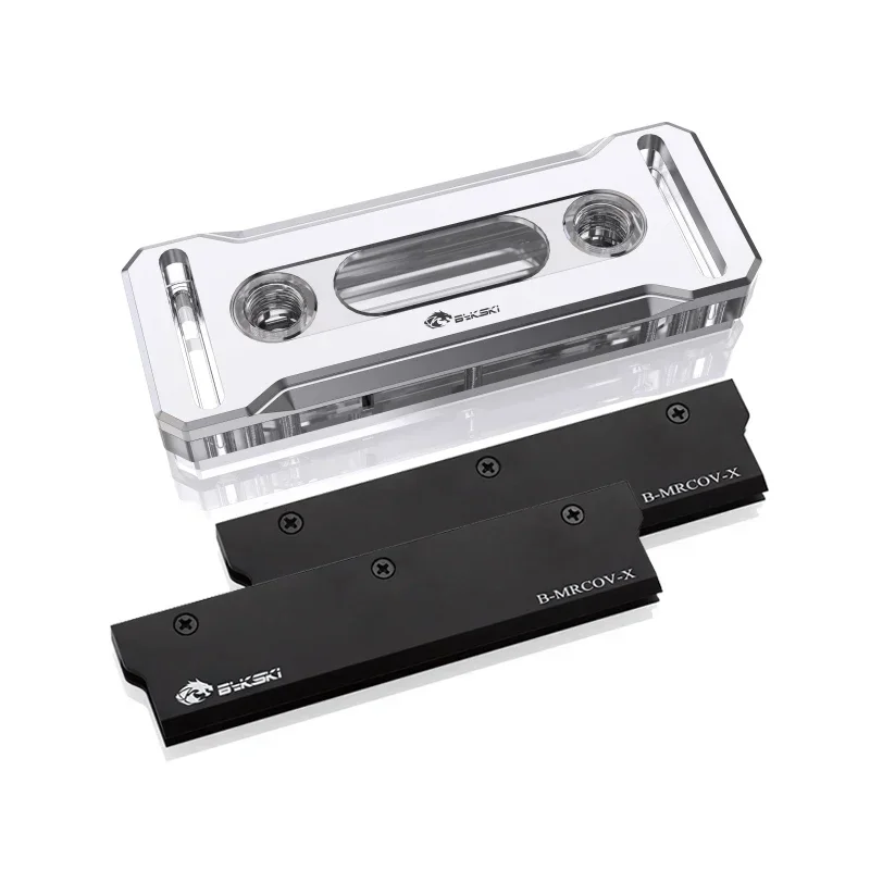 Bykski B-RAM-X-V4, RAM waterkoelblok Gebruik voor dubbel of 4 kanalen met 2 stuks / 4 stuks Armor PC-gekoeld systeemradiator RGB SYNC