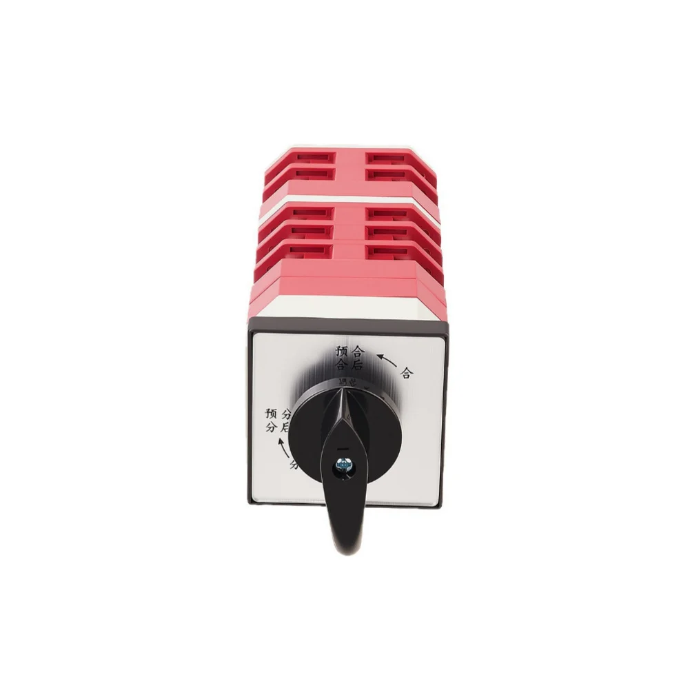 5 Section Changeover Switch Designed for Reset Function 16A AC380V DC220V Rated Working Current Thickened Copper Silver Alloy