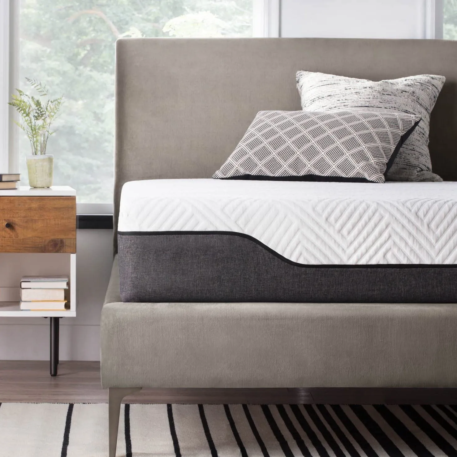 Sleep Well Queen Full king Size Bed Mattress Protectors Cooling Hybrid Latex Gel Memory Foam Mattresses