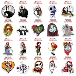 Jack Skeleton Halloween Cartoon Planar Resin Printed Disney nightmare before christmas  30pcs