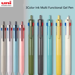 Uni Jetstream Multi Function Gel Pen 3 Colors Press Pen Japan Stationery 0.5/0.7MM Ballpoint Pens for Office School Supplies