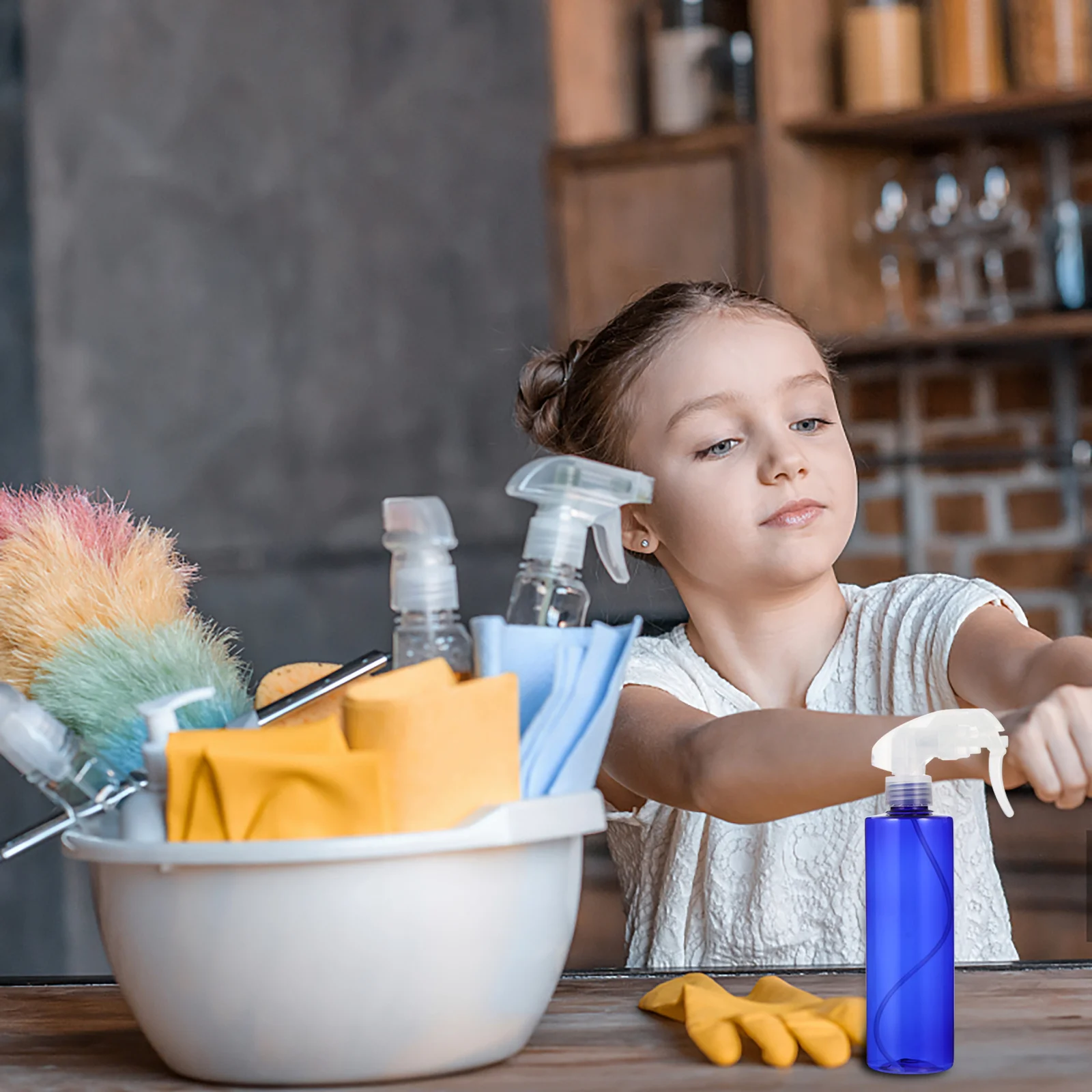 

2pcs 250Ml Portable Spray Bottle Fine Mist Trigger Water Sprayer For Hair Salon Plant Refillable Plastic Mist Sprayer