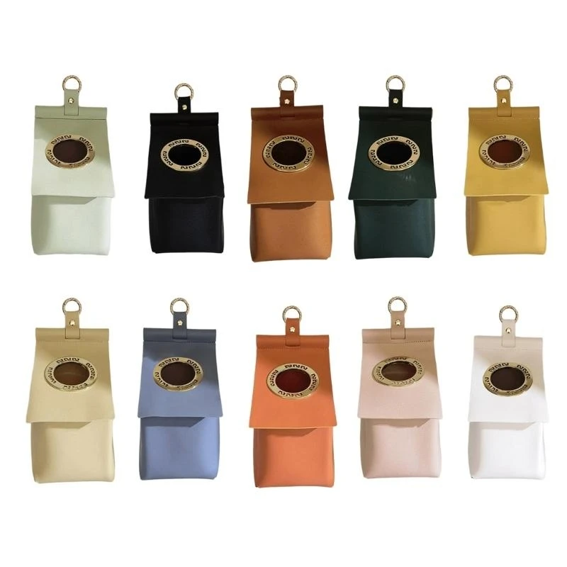

652F Leather Toilet Tissue Box easy installs Not Damage Wall Hanging Roll Case Paper Towel Holder for Kitchen Bathroom Use