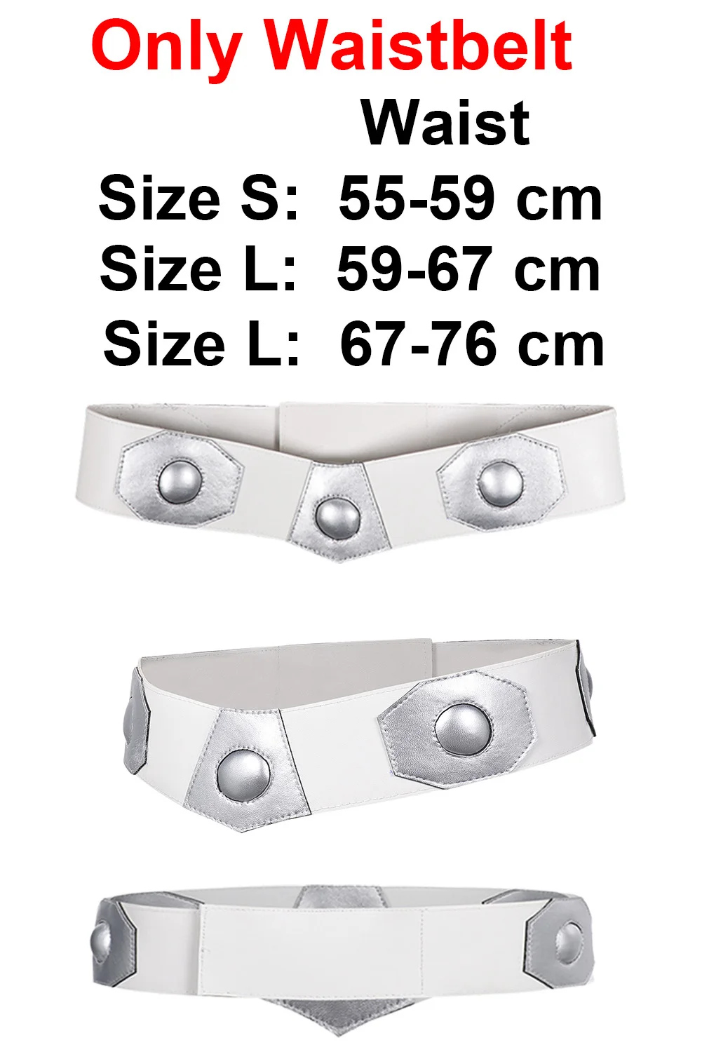 Film bataille spatiale Cosplay princesse Leia ceinture en cuir Hallowmas fête carnaval jeu de rôle accessoires Cosplay tenues accessoires