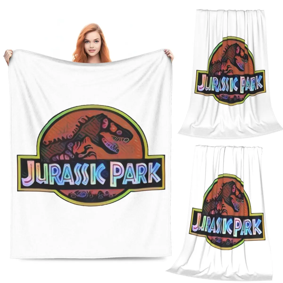 

Jurassic Park Blankets Fleece Sofa Throw Blanket Warm Throw Blankets for Home Bedroom Office Throws Bedspread Quilt
