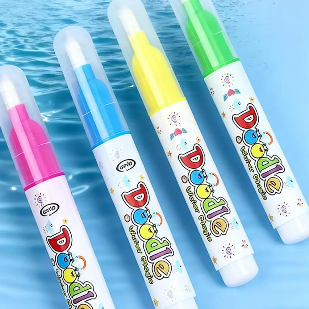1/4 Stück wiederverwendbarer magischer Wasserstift für Wasser-Malbücher, sauberer Zeichen- und Malstift, nachfüllbarer magischer Wasserpinsel – Detail 14