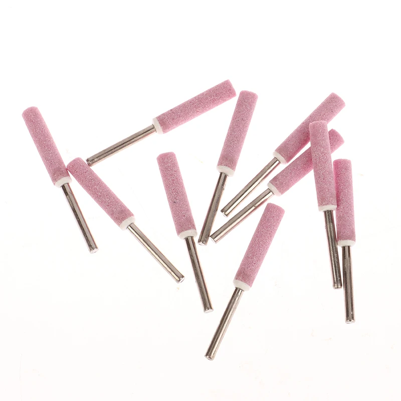 10Pcs/pack Chainsaw Sharpener Grinding Stone File 4mm-6mm Chains Saw Sharpening Set Metal Chainsaw Sharpener Stone Grinding Head