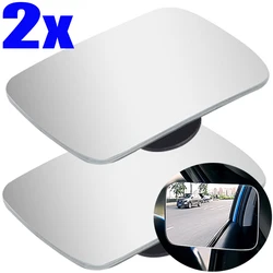 Car Auxiliary Blind Spot Mirror Wide Angle 360 Degree Adjustable Auto Interior HD Convex Rearview Mirror Parking Rimless Mirrors