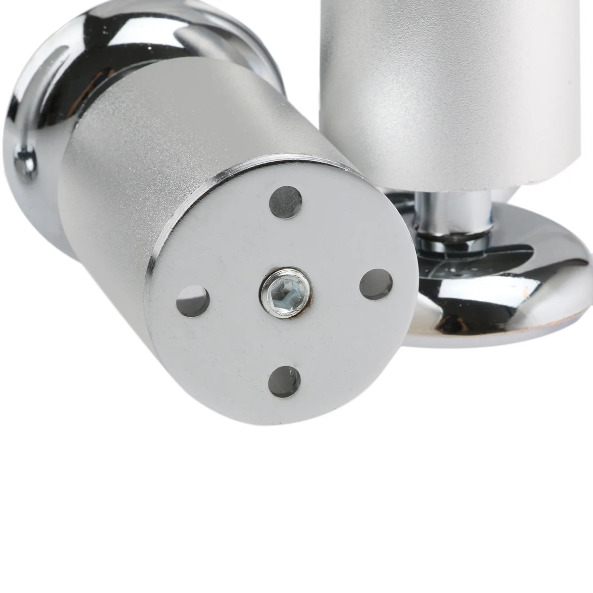 

4Pcs Round Furniture Legs Adjustable Stainless Steel Feet for DIY Kitchen Cabinets Shelves 10Cm 2Inch Silver Black