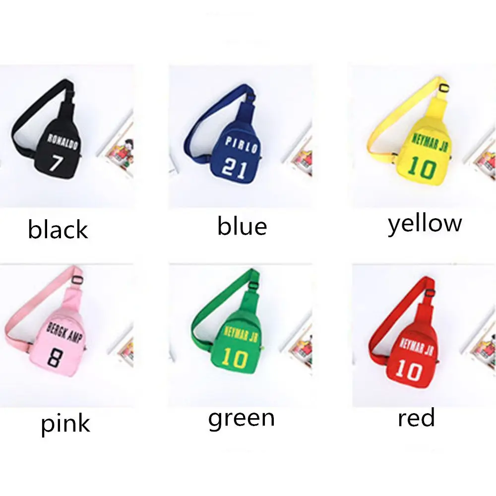 1pcs Cute Cartoon Children\'s Number Printed Chest Bag Girls Boys Sports Leisure Messenger Bag All-match Fashion Shoulder Bag