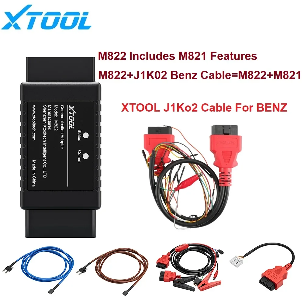 XTOOL M822 M821 Adapter For Benz All Key Lost For Toyota 8A Key