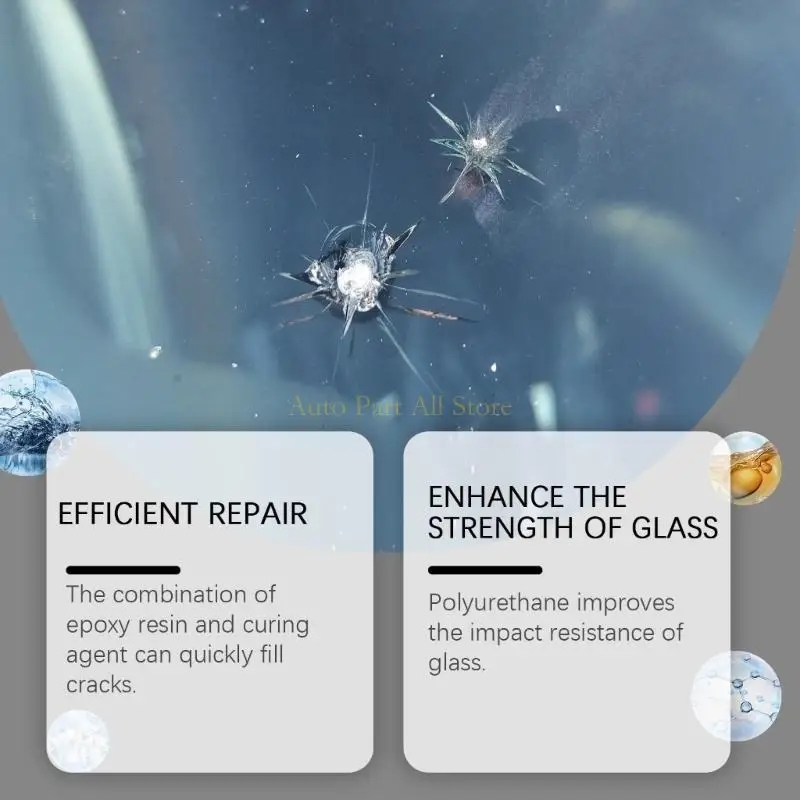 

J0ma Высокоэффективные ремонтные решения, эффективные для решений для повреждений на лобовом стекле автомобиля