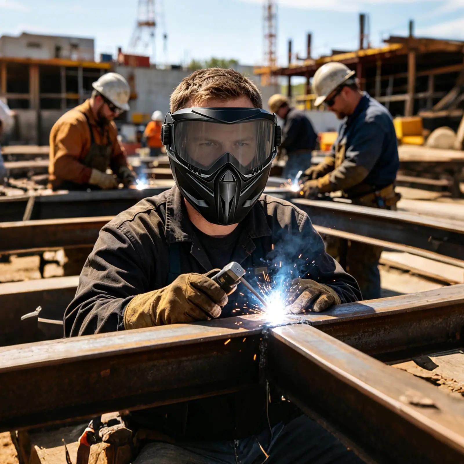 Dust Resistant Welding Glasses Detachable Goggles  Impact Resistant Cutting Welding Mask Adjustable Face Cover for working