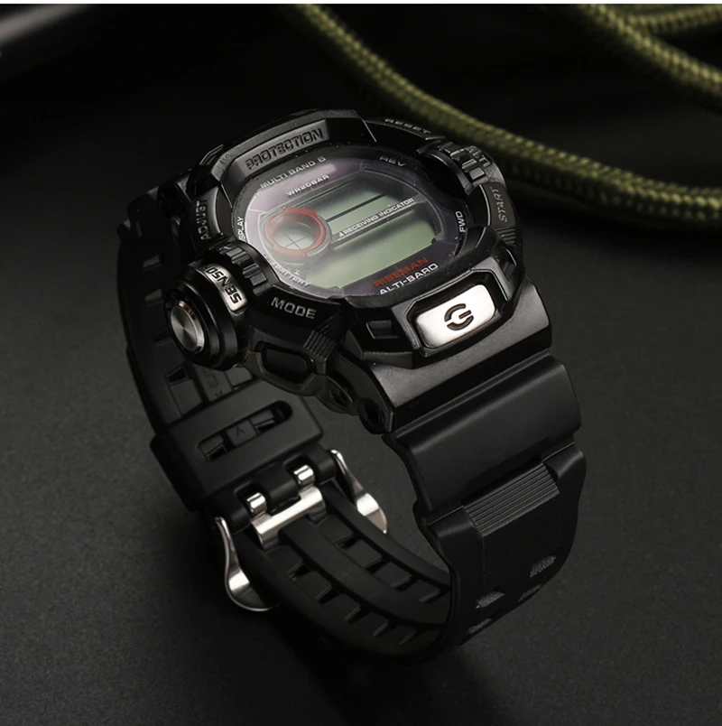 カシオ用シリコンウォッチバンド,カモフラージュカラー,メンズアクセサリー,gショックgw9400,gw 9300, G-9200