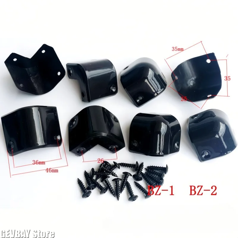 8Pcs/Set Plastic Guitar AMP Amplifier Cabinet Corner Protector Guard Bracket 4Front & 4Rear Corners for Marshall AMP Accessories