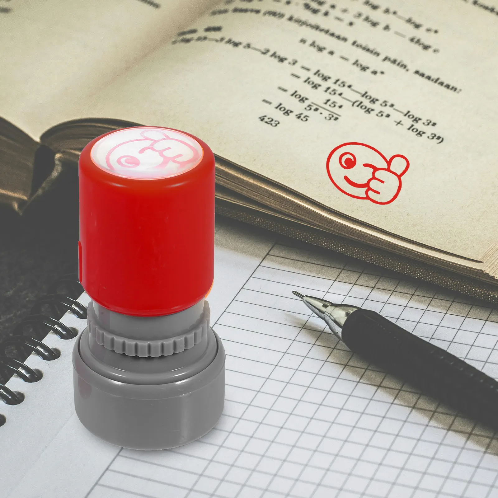 School Reward Stamper Ergonomic Design for Teachers Students Scrapbooking Classroom Home Party Praise Encouragement Stamps
