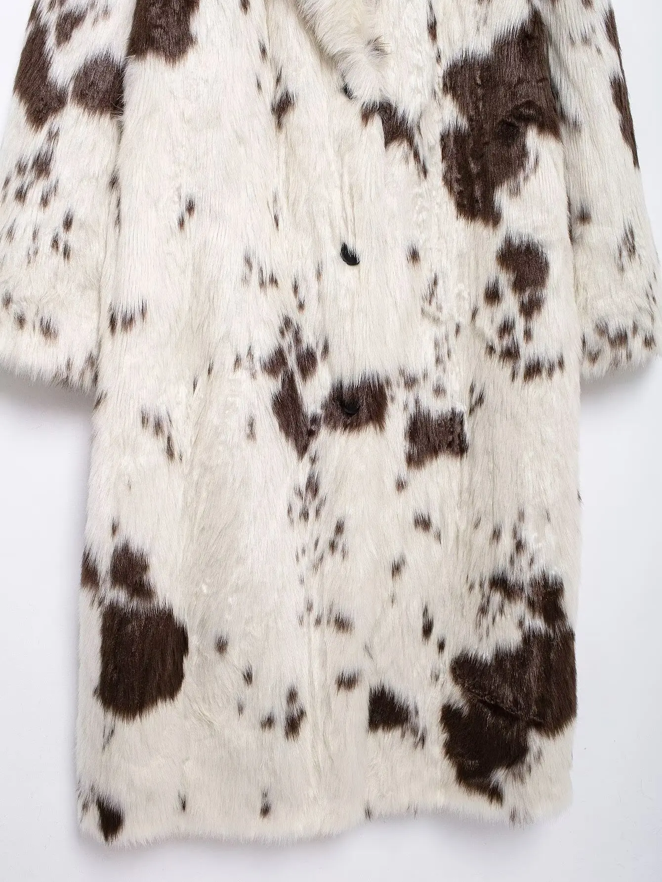 Tangada 2024 Winter Women Leopard Faux Fur Oversize Long Coat Female Warm Thick Overcoat 3H0920