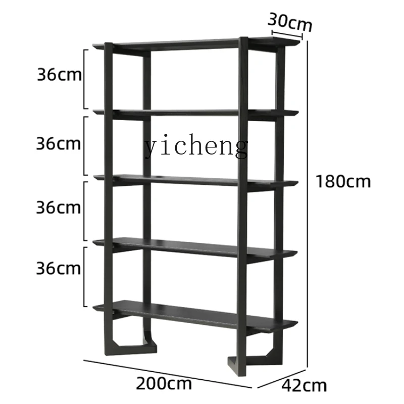 

Tqh Simple Solid Wood Bookshelf Living Room Display Shelf Office Shelf Bookcase