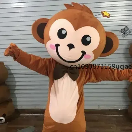 Little Monkey Mascot Costume Fancy Dress Mascotte Cartoon Appearl Halloween Birthday Cosplay Costume Birthday Character Outfit