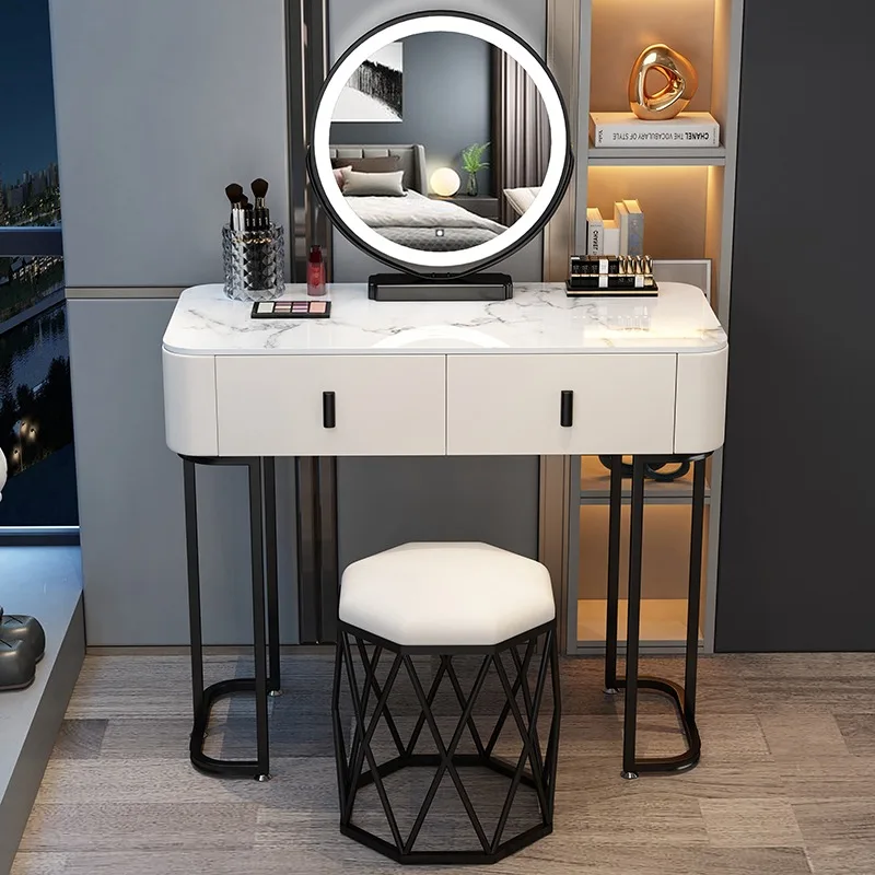 

Girls Wooden Dressing Table Ornaments Nordic Light Comfortable Dressing Table Vanity Mirror Moveis Para Casa Home Furniture