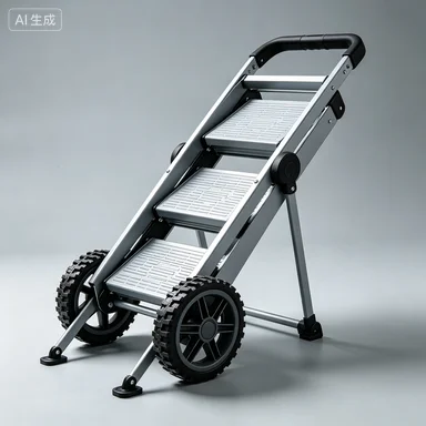 Heavy-Duty Aluminum Hand Cart for Bottled Water Trolley with Wheels Dolly Trolley Hand Carts for Efficient Bottle Water Transpor