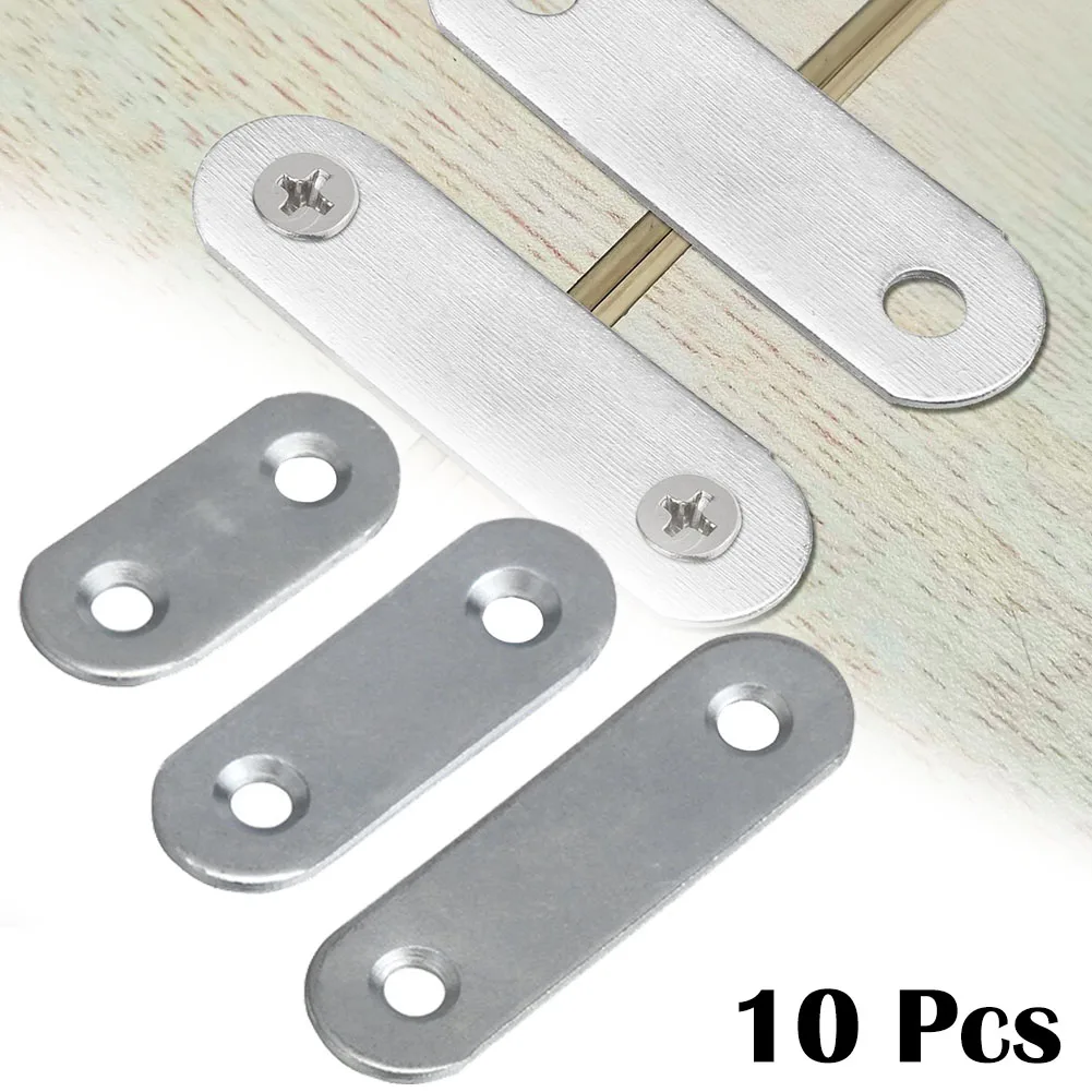 Brand New Straight Brackets Corner Brackets Sturdy Tarnishing 10 Pcs Corrosions Durable Easy To Install Longevity