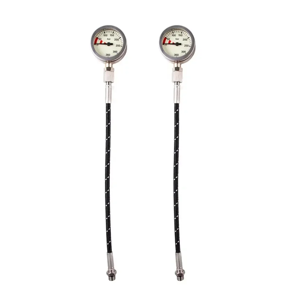 

NEW HOTDIVE SPT1T-15 Brass Silver scuba Diving Digital Pressure Gauge SPG Submersible