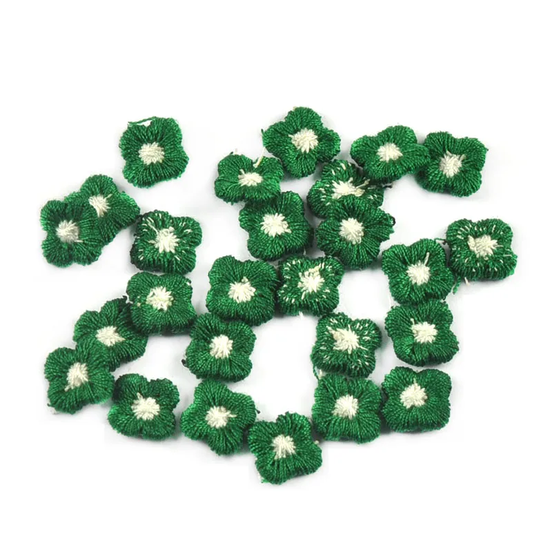 50Pcs 10mm Mini Flower Patches Embroidery Appliques DIY Sewing Accessories Kids Clothing Materials Handmade Crafts Decor c4005