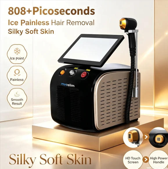 Professional Diode Laser Permanent Hair Burning Removal 808nm Epilator 4 Wave Picosecond ND YAG Q Switch Tattoo Removal Machine
