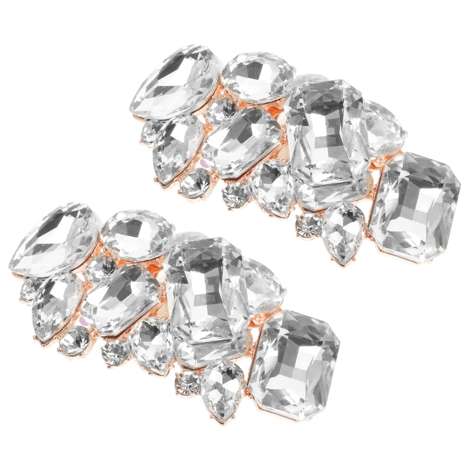 

Women Clips Sparkling Decorative Shoe Accessories For High Heels Wedding Bridal Charms Durable Alloy Buckle Shoe
