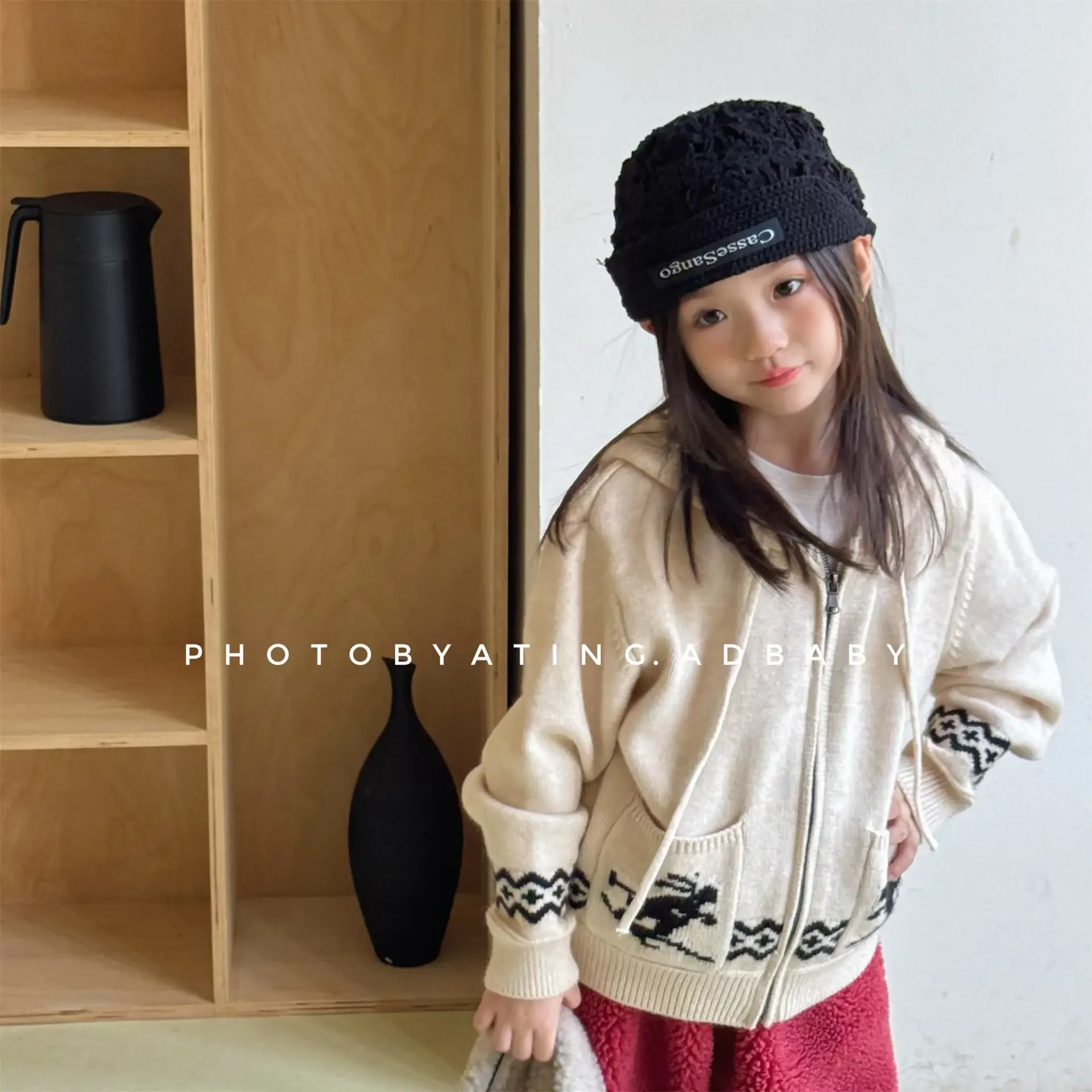 

Детские вязаные свитера, кардиганы, осень-зима 202, корейский свитер с капюшоном для девочек, кардиган, детский трикотаж для мальчиков, свитера, пальто