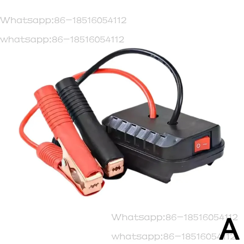 Car Lithium Battery Converter Charger Clip Auto Igniter Jump Starter For  Booster Cable Adapter Emergency Power DIY Tools