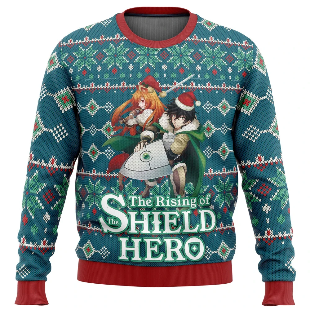 

Rising Of The Shield Hero Alt Ugly Christmas Sweater Gift Santa Claus Pullover Men 3D Sweatshirt And Top Autumn And Winter Cloth