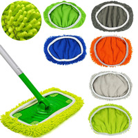 1Pc Microfiber Mop Cloth, Scouring Pad, Household Bathroom Cleaning, Swiffer Flat Mops,Reusable, Suitable for 25x11.5cm Mop